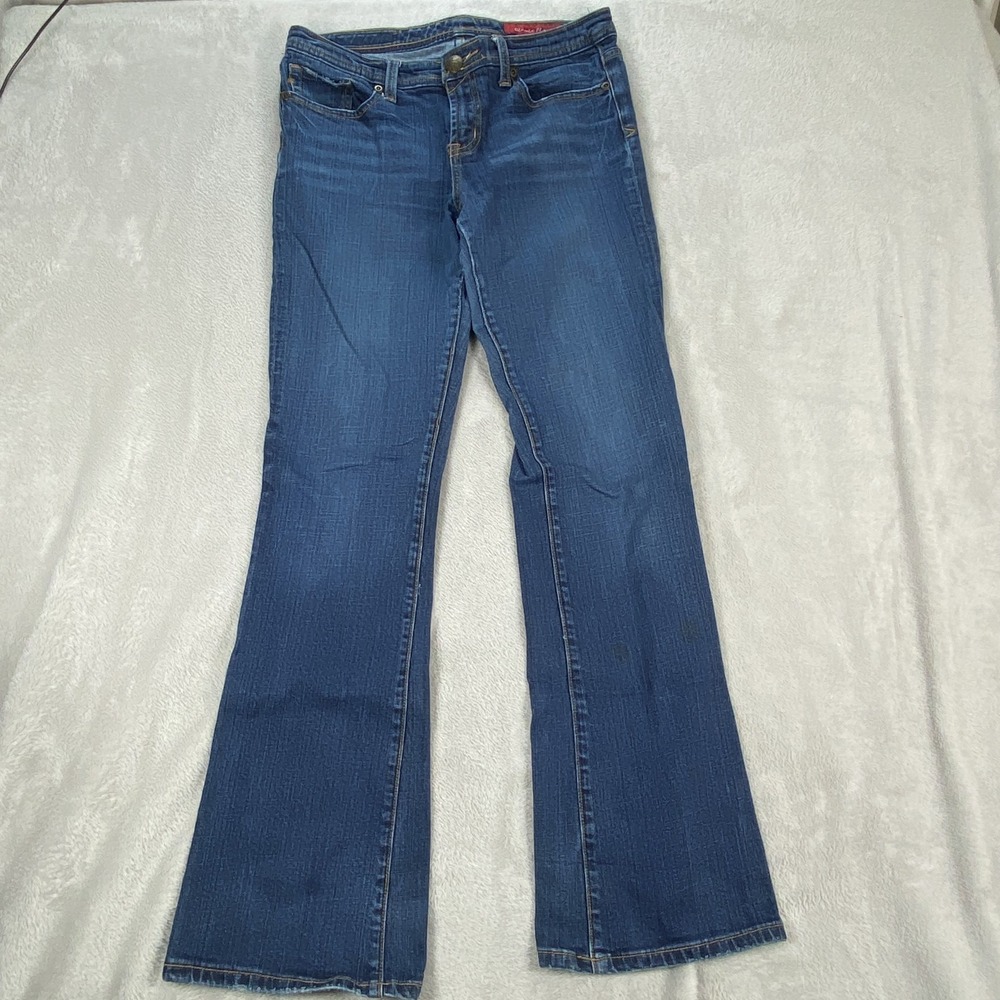 Seven7 Jeans Womens 34 Blue Classic Flare Bootcut Stretch‎ Denim Medium Wash